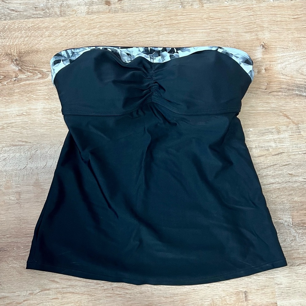 Athleta Belharra Bandeau Tankini Swim Top